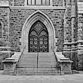 Church Of Saint Mary Yale BW Photograph by Susan Candelario Church Of Saint Mary Yale BW Photograph by Susan Candelario