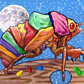 Cicadas Shell Palette Painting by John Lautermilch Cicadas Shell Palette Painting by John Lautermilch