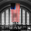 Cincinnati Union Terminal Interior American Flag Photograph by Sharon Popek Cincinnati Union Terminal Interior American Flag Photograph by Sharon Popek