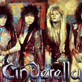 Cinderella Rock Band Art Night Songs Mixed Media by The Rocker Chic Cinderella Rock Band Art Night Songs Mixed Media by The Rocker Chic