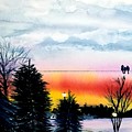 Cindys Sunset Painting by Ann Frederick Cindys Sunset Painting by Ann Frederick