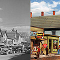 City - Caribou, MN - Always sign your work 1940 - Side by Side Photograph by Mike Savad