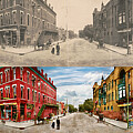 City - Ft Dodge IA - Central Ave 1907 - Panorama - Side by Side by Mike Savad