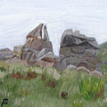 City of Rocks Painting by Linda Feinberg City of Rocks Painting by Linda Feinberg