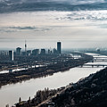 City Of Vienna With Suburbs And River Danube In Austria Photograph by Andreas Berthold City Of Vienna With Suburbs And River Danube In Austria Photograph by Andreas Berthold