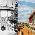 City - Pittsburgh, PA - Forbes field - Opening Day 1912 - Side by Side Photograph by Mike Savad City - Pittsburgh, PA - Forbes field - Opening Day 1912 - Side by Side Photograph by Mike Savad