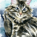 Clancy Fluffy Cat Painting Painting by Dora Hathazi Mendes Clancy Fluffy Cat Painting Painting by Dora Hathazi Mendes