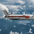 Classic Western Airlines Boeing 727 Mixed Media by Erik Simonsen Classic Western Airlines Boeing 727 Mixed Media by Erik Simonsen
