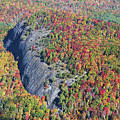 Cliffs on Big Green Mountain in Panthertown Valley in Nantahala National Forest Aerial View by David Oppenheimer