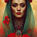 Closeup Portrait Of Beautiful Mexican Queen Of Th 4fe6ce64 5481 4142 Ae54 E451d4f6a147 Painting by MotionAge Designs Closeup Portrait Of Beautiful Mexican Queen Of Th 4fe6ce64 5481 4142 Ae54 E451d4f6a147 Painting by MotionAge Designs