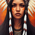 Closeup Portrait Of Beautiful Native American Wom 44777eb4 86ef 451e 8412 15e4cf2e6574 Painting by MotionAge Designs Closeup Portrait Of Beautiful Native American Wom 44777eb4 86ef 451e 8412 15e4cf2e6574 Painting by MotionAge Designs