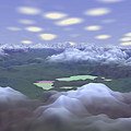 Cloud Mountains 3 Digital Art by Bernie Sirelson Cloud Mountains 3 Digital Art by Bernie Sirelson