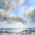 Clouds over the sea 2 Painting by Adriana Mueller Clouds over the sea 2 Painting by Adriana Mueller