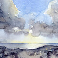 Clouds over the sea Painting by Adriana Mueller Clouds over the sea Painting by Adriana Mueller