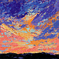 Cloudscape and Mountains Modern Acrylic Painting Painting by Patricia Awapara Cloudscape and Mountains Modern Acrylic Painting Painting by Patricia Awapara