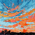 Cloudscape Orange Sunset Over and Open Field Painting by Patricia Awapara Cloudscape Orange Sunset Over and Open Field Painting by Patricia Awapara