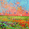 Cloudscape Vanilla Sunset on a Bed of Blooms Painting Painting by Patricia Awapara Cloudscape Vanilla Sunset on a Bed of Blooms Painting Painting by Patricia Awapara