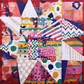 Clown Star Painting by Cyndie Katz Clown Star Painting by Cyndie Katz