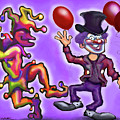 Clowns Digital Art by Kevin Middleton Clowns Digital Art by Kevin Middleton