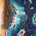Coastlines at a glance Painting by Sudakshina Bhattacharya Coastlines at a glance Painting by Sudakshina Bhattacharya