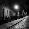 Cobbled street at night by Colin Rayner