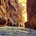 Cobblestone Trail of Petra by Andrea Whitaker