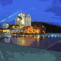Coeur d'Alene Resort by Night by Robert Harris