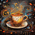 Coffee And Music Digital Art by Lourry Legarde Coffee And Music Digital Art by Lourry Legarde
