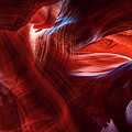 Colorful Display Of Light In Antelope Canyon - Panoramic Collage Photograph by Gregory Ballos