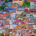Colorful Houses In Guanajuato 2 Photograph by Tatiana Travelways Colorful Houses In Guanajuato 2 Photograph by Tatiana Travelways