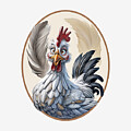 Comical Fowl with Feathered Flair by Walter Herrit