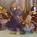 Cool Jazz Painting by Saundra Johnson Cool Jazz Painting by Saundra Johnson