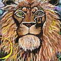 Cosmic Lion Original Art by Evjenia Psarris