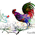 Count Kikeriki Mixed Media by Miki De Goodaboom Count Kikeriki Mixed Media by Miki De Goodaboom