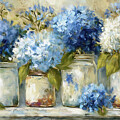 Country Jar Hydrangeas by Tina LeCour