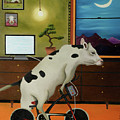Cow Power by Leah Saulnier The Painting Maniac