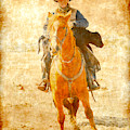 Cowboy Helps Calf Mixed Media by Kae Cheatham Cowboy Helps Calf Mixed Media by Kae Cheatham