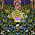 Cozy Garden Reading Room II Drawing by L Diane Johnson Cozy Garden Reading Room II Drawing by L Diane Johnson