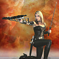 Crossbow Heroine Photograph by Jon Volden Crossbow Heroine Photograph by Jon Volden