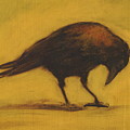 Crow 11 cropped version Painting by David Ladmore Crow 11 cropped version Painting by David Ladmore