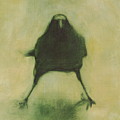 Crow 6 cropped version Painting by David Ladmore Crow 6 cropped version Painting by David Ladmore