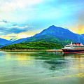 Cruise Ship Ketchikan Alaska Digital Art by SnapHappy Photos Cruise Ship Ketchikan Alaska Digital Art by SnapHappy Photos