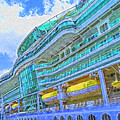 Cruise Ship Vibrance by Island Hoppers Art