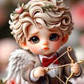 Cupid Ready to Shoot an Arrow by Beverly Read