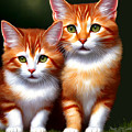 Cute Kittens Mixed Media by Pennie McCracken Cute Kittens Mixed Media by Pennie McCracken