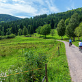 Cyclists By The Lake Schluchsee by Vicen Photography Cyclists By The Lake Schluchsee by Vicen Photography