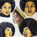 Da Pantherlettes Drawing by Joedee Da Pantherlettes Drawing by Joedee