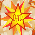 Dad, Star Mixed Media by Moira Law Dad, Star Mixed Media by Moira Law
