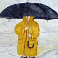 Daddy's Umbrella Painting by Kelly Mills Daddy's Umbrella Painting by Kelly Mills