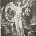 Daedalus teaches Icarus how to fly Drawing by Christian Friedrich Stolzel Daedalus teaches Icarus how to fly Drawing by Christian Friedrich Stolzel